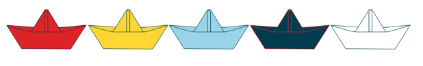bateau en papier illustration
