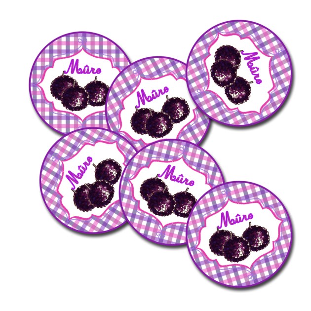étiquette confiture ronde mure à imprimer gratuitemnet-free printable label jam