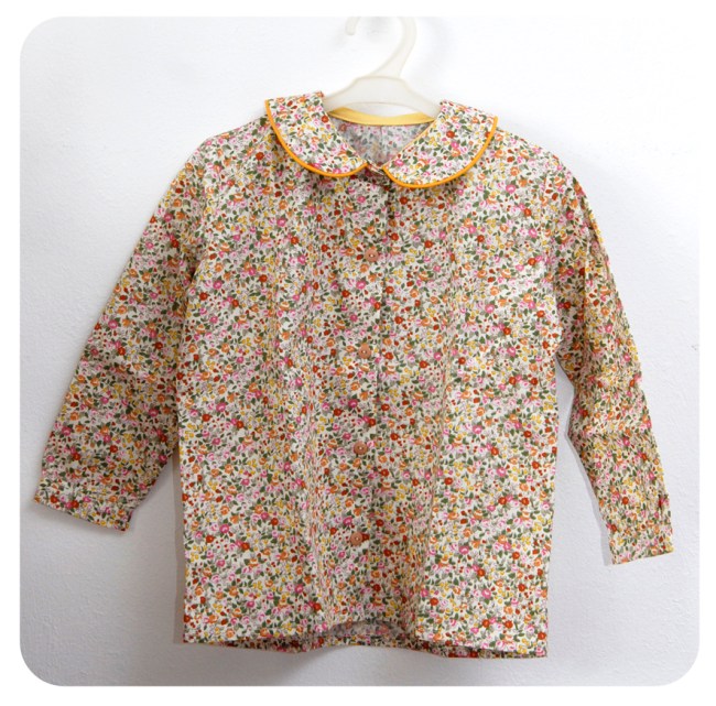 chemisier liberty cousu main