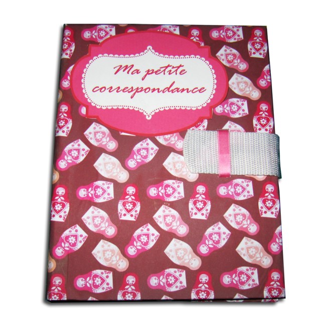 coffret papier à lettre avec papier poupée russe 1