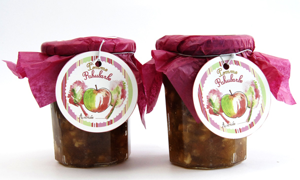 confiture de pomme rhubarbe maison 3