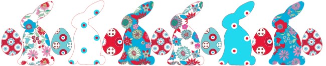 décoration de pâque lapin fleuri