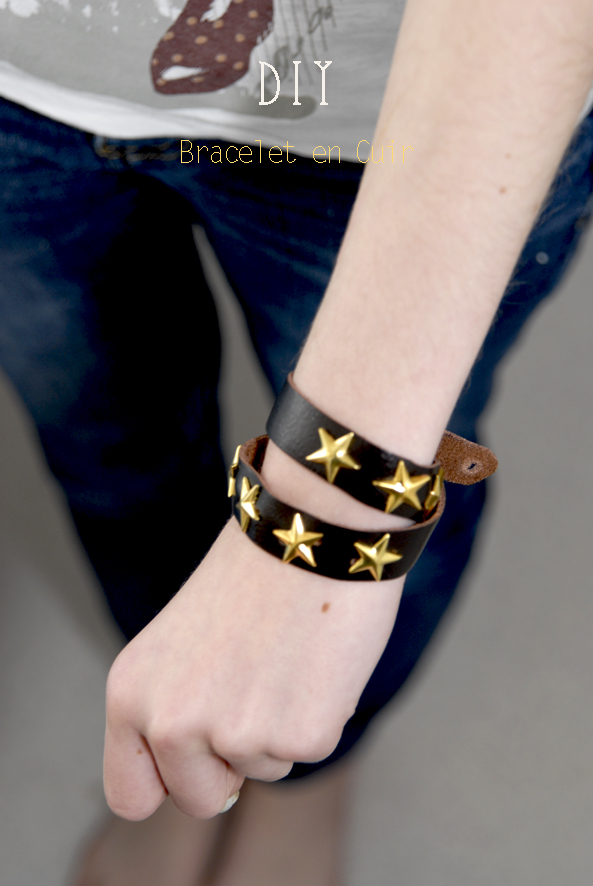 DIY bracelet en cuir leather bracelet