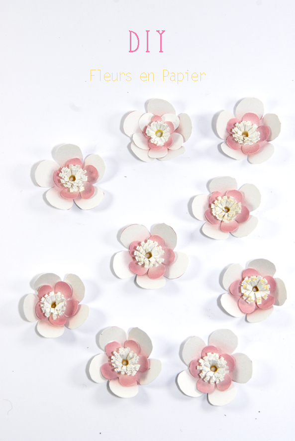 DIY paper flower fleur en papier 1