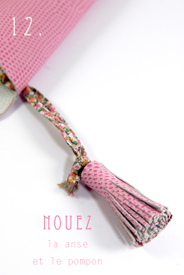 DIY tuto sac enveloppe en cuir- leather envelope bag 12