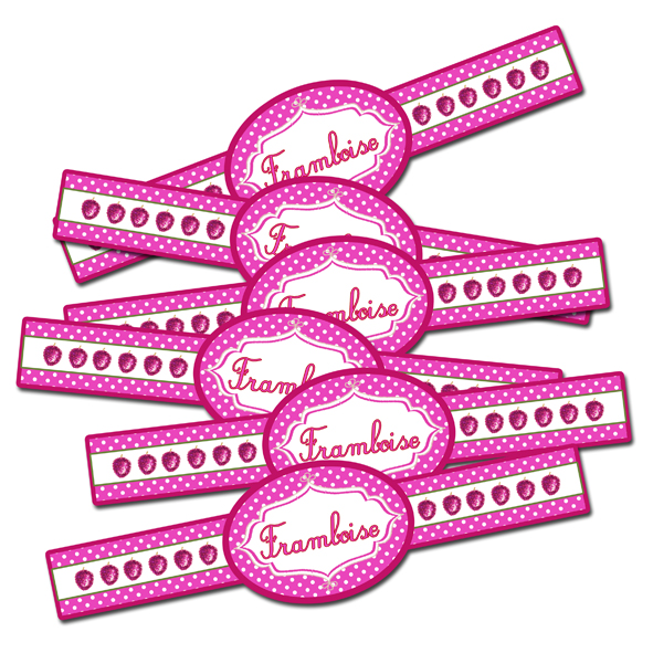 free pintable raspberry  label jam