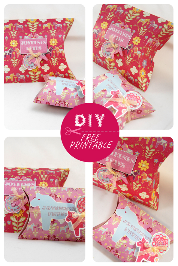 free printable christmas pilow box 7