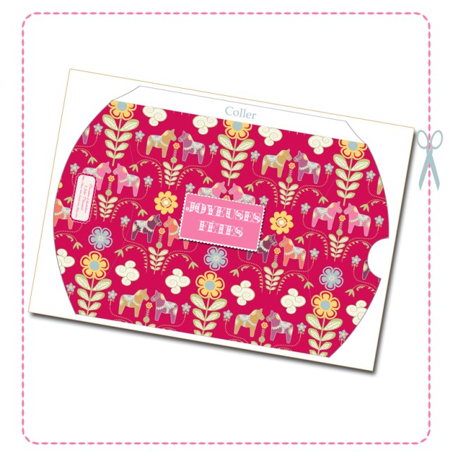 free printable christmas pilow box large 1