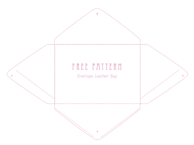 free printable envelope bag pattern 1