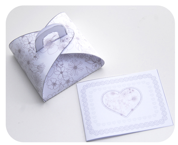 free printable gift box gratuit boite cadeau à colorier 1