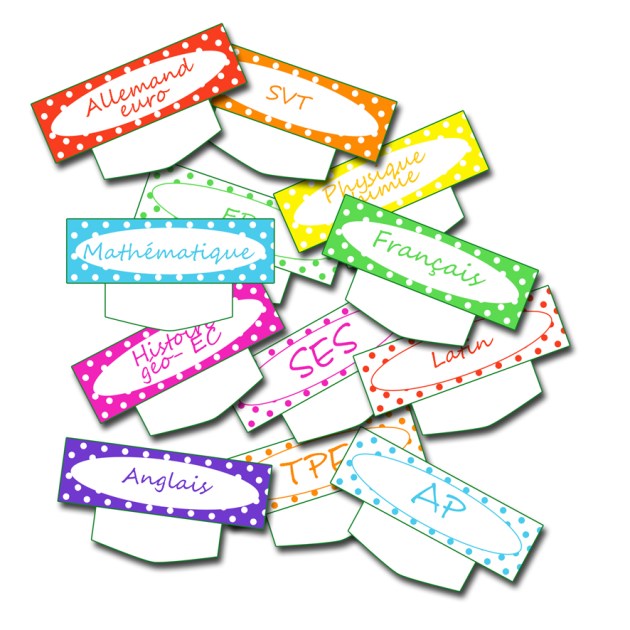 free printable school label planning- étiquette emplois du temps à imprimer gratuitement bleu