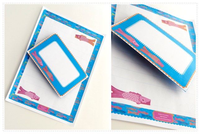 free printable stationary koinobori
