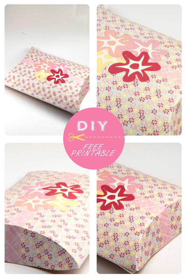 free printable valentine pilow box flower pattern 8