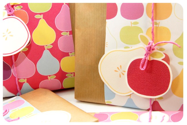 free printable wrap paper apple pear 1