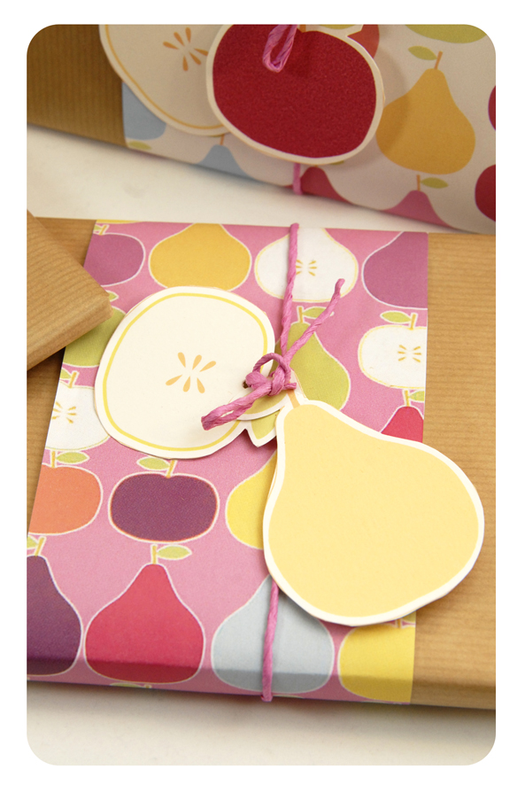 free printable wrap paper apple pear 8
