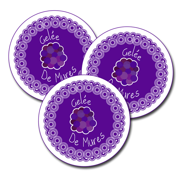 free printalbe label gelee mures