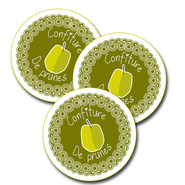 free printalbe label jam prune