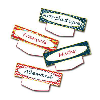 gratuit étiquettes emplois du temps