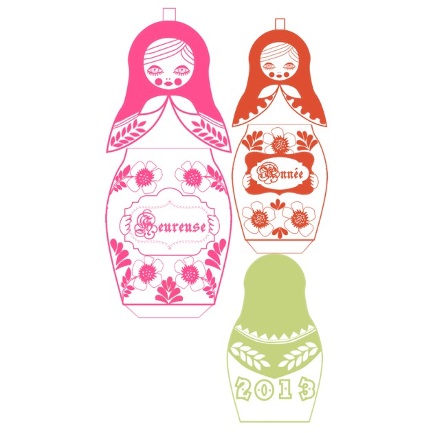 gratuit carte voeux poupée russe matriochka 10