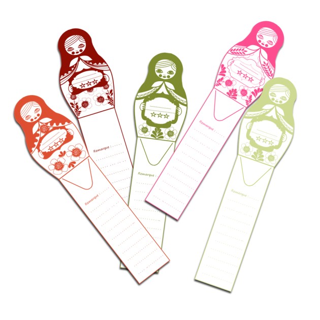 gratuit marque page poupée russe matriochka