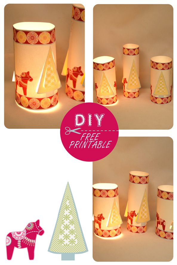 gratuit photophore de noël à imprimer 4