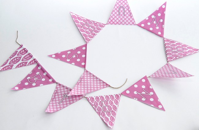 guirlande de fanion en papier à imprimer gratuitement 1