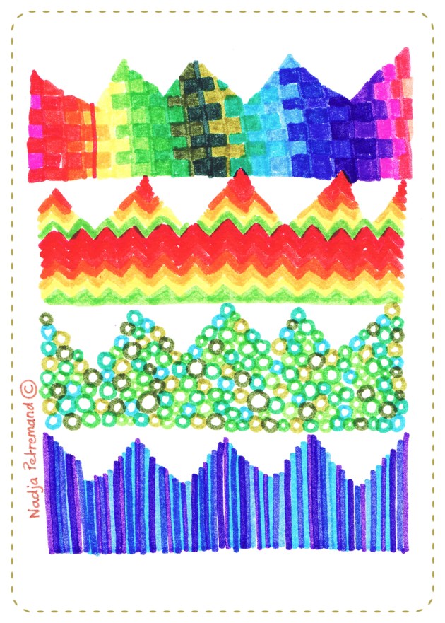illustration mois de janvier couronne au feutre