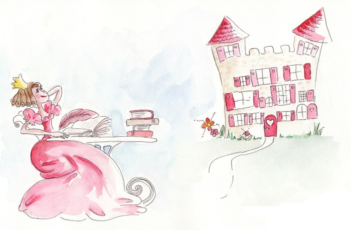 illustration princesse Liath à l'aquarelle