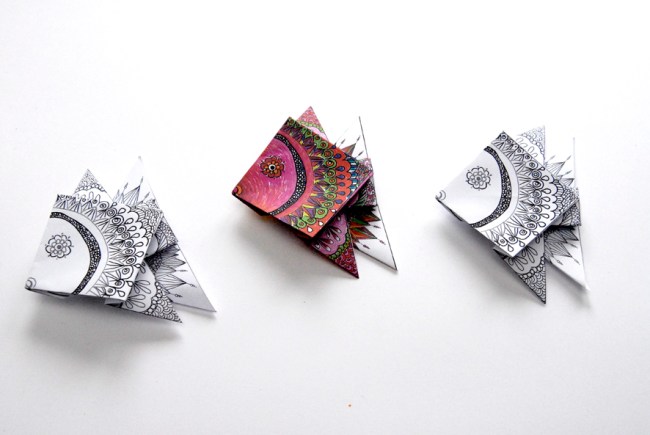 origami gratuit poisson 1