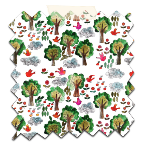 papier scrap gratuit motif oiseau et foret