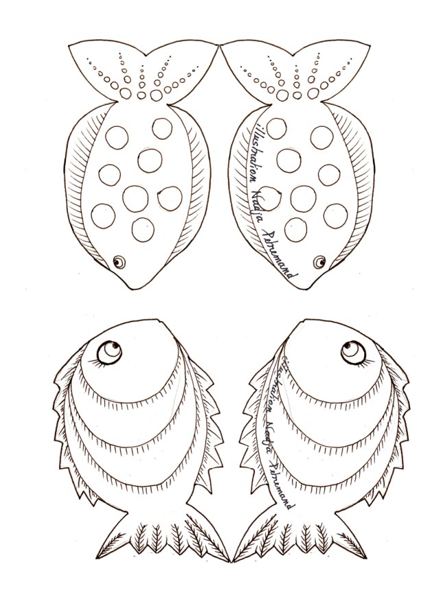 poisson à colorier 2 p