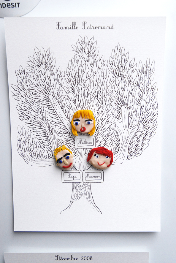 portrait de famille fimo gilles