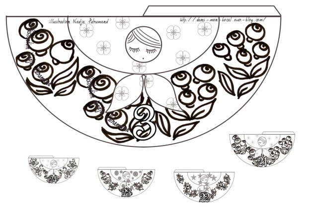 poupée russe 3-21-22-23-24 p