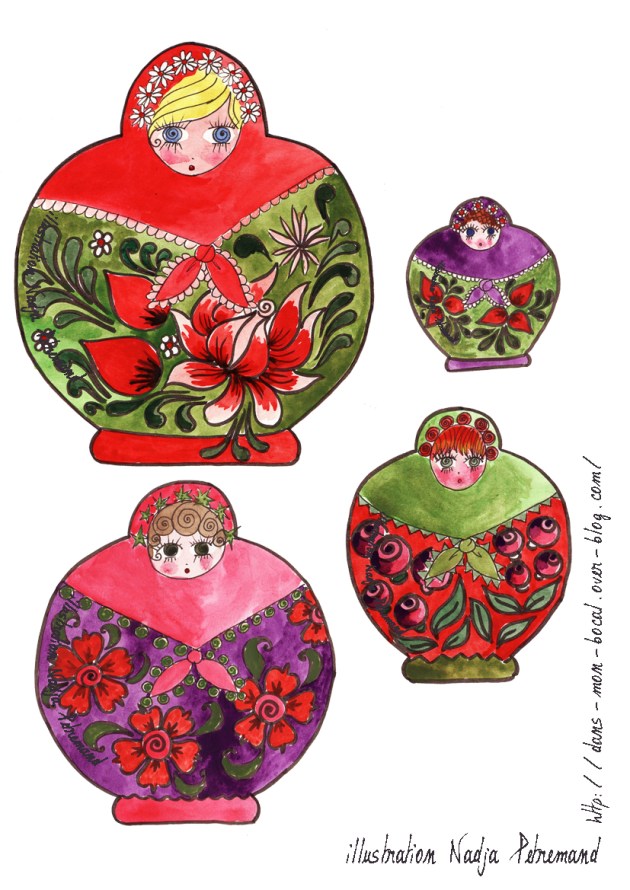 poupée russe à découper p