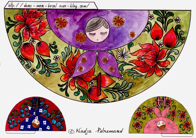 poupée russe couelur p 1-14-15