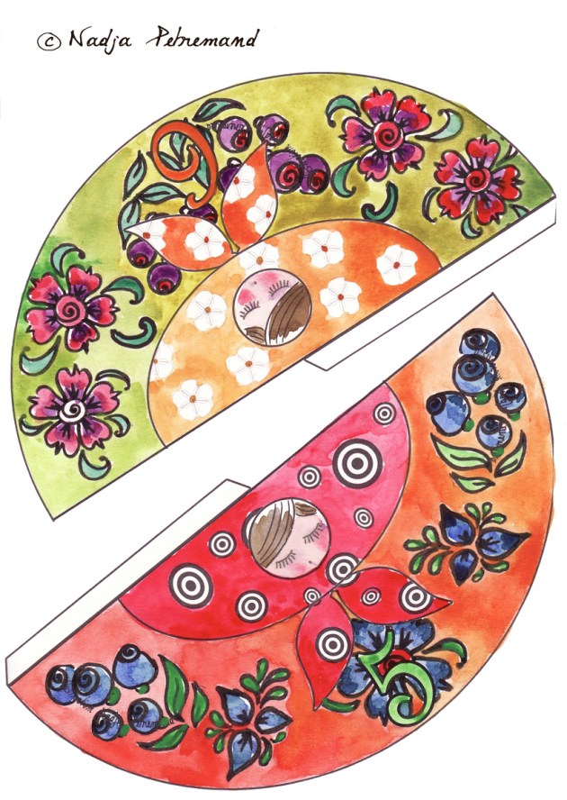 poupée russe couleur p 5-6