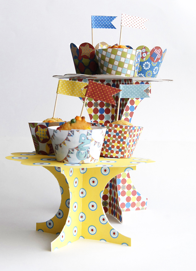 présentoire à cupcake à imprimer gratuitement 1