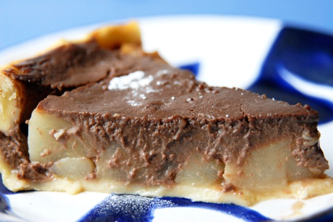 tarte au poire et au chocolat