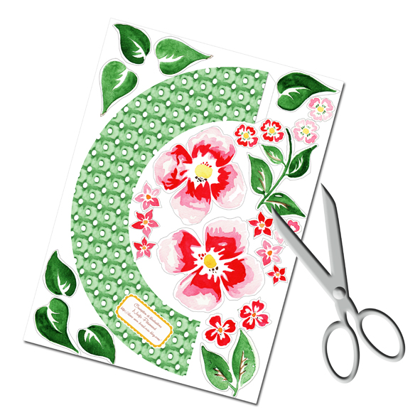 tuto couronne de porte en papier 1