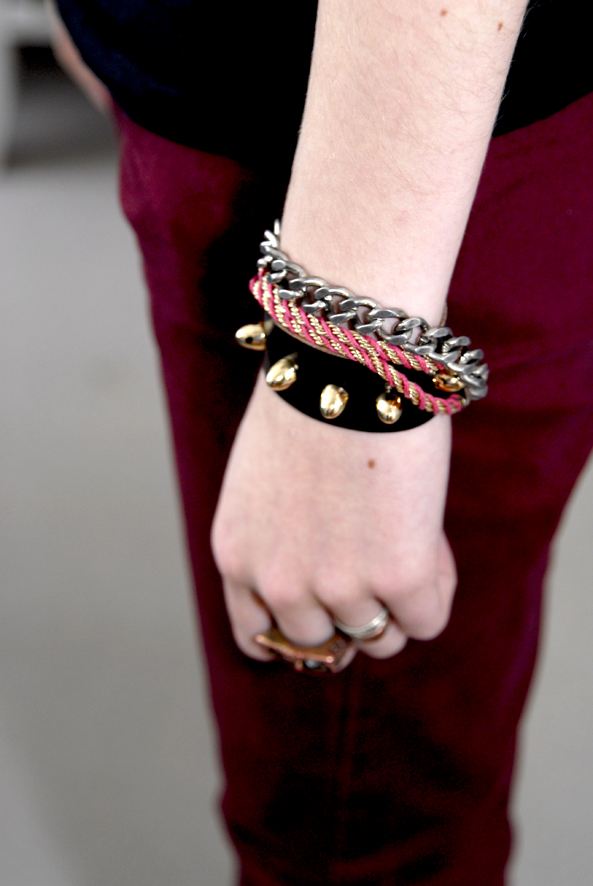 DIY bracelet en cuir clouté 3