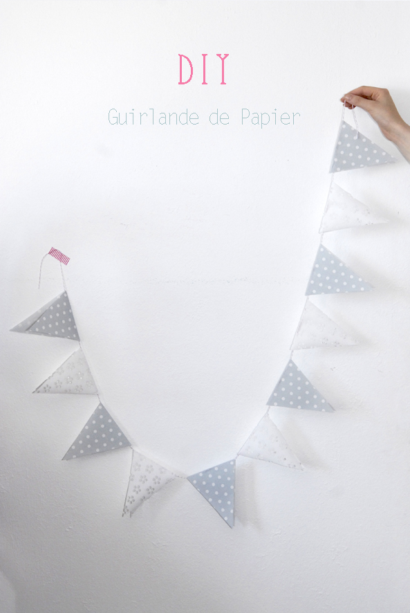 DIY guilande de fanion en papier 6