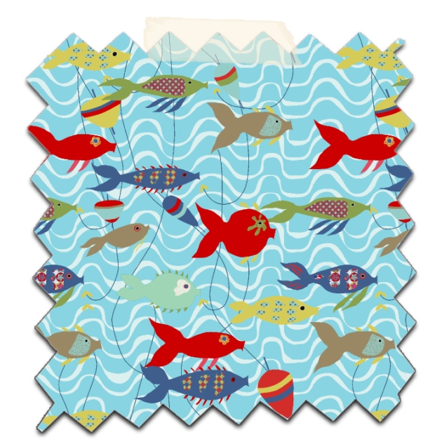 free printable wrap paper collection fish 4