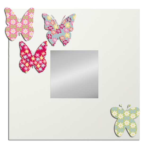 malma-miroir ikéa avec papillon en papier