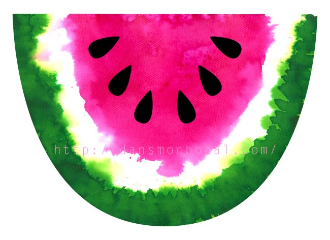 free printable watermelon illustration