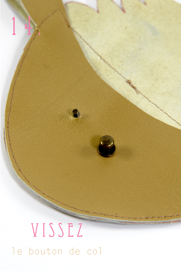 tuto porte-monnaie en cuir oiseau 14