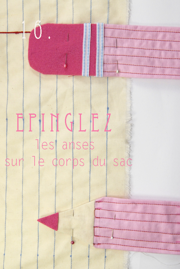 tuto tote bag façon cahier crayon 15