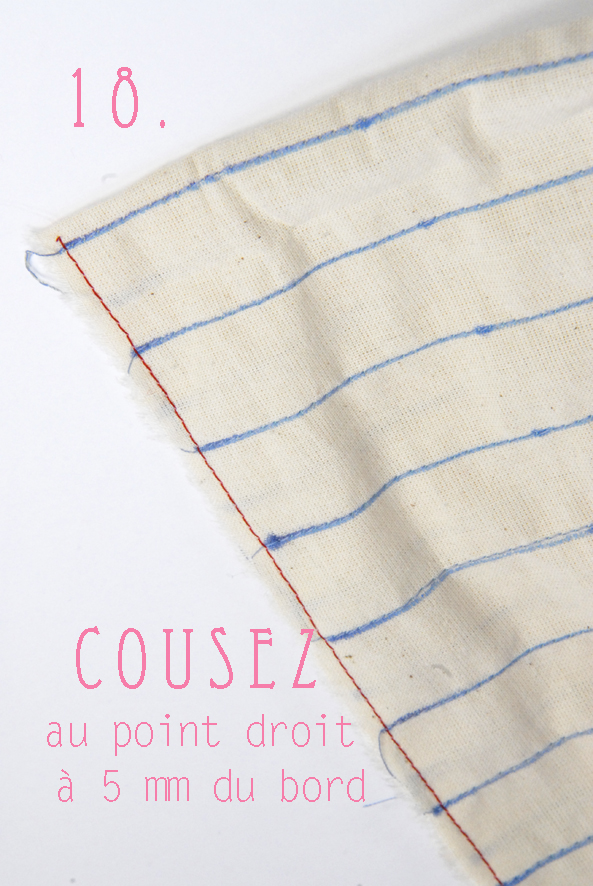 tuto tote bag façon cahier crayon 17