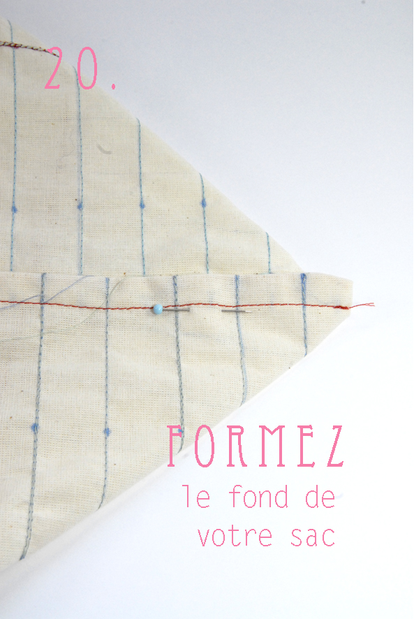 tuto tote bag façon cahier crayon 19