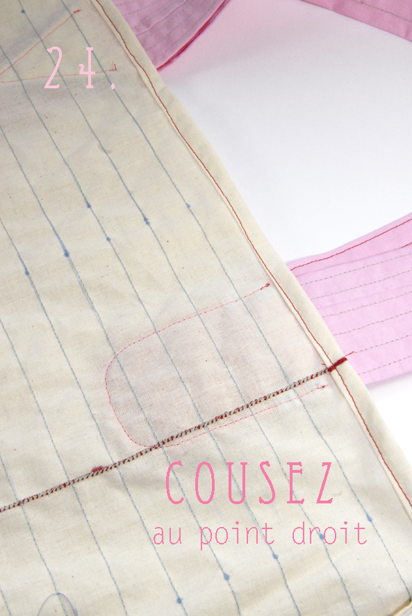 tuto tote bag façon cahier crayon 23