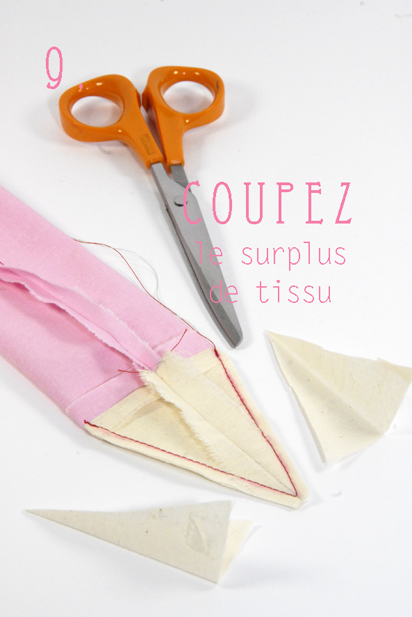 tuto tote bag façon cahier crayon 8